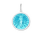 Light Blue Lola angel pendant necklace symbolizing guidance and protection, perfect for everyday wear or gifting. Available at Be Charmed.