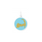 Light Blue Lola gold Cape Cod pendant necklace with classic coastal-inspired design, elegant everyday jewelry, Available at Be Charmed