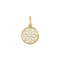 Lola Alpine White Daisy All Gold pendant featuring floral designs in 24K gold-plated sterling silver with enamel inlay.  Available at Be Charmed.
