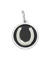 Black Lola Horseshoe silver pendant symbolizing luck and protection, meaningful lucky charm jewelry gift for everyday wear, Available at Be Charmed