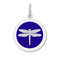 Indigo Lola Dragonfly pendant symbolizing transformation freedom and adaptability, meaningful nature-inspired charm jewelry gift, Available at Be Charmed