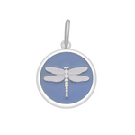 Lavender Lola Dragonfly pendant symbolizing transformation freedom and adaptability, meaningful nature-inspired charm jewelry gift, Available at Be Charmed