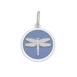 Lavender Lola Dragonfly pendant symbolizing transformation freedom and adaptability, meaningful nature-inspired charm jewelry gift, Available at Be Charmed