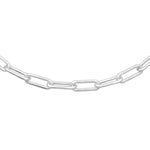 A sterling silver Lola Oval link chain necklace with a lobster clasp closure. Available at Be Charmed
