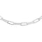 A sterling silver Lola Oval link chain necklace with a lobster clasp closure. Available at Be Charmed