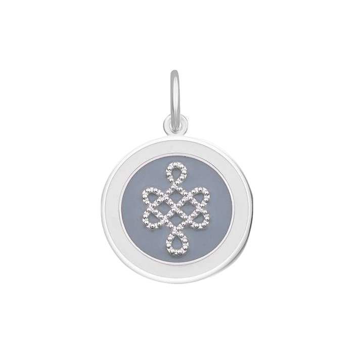 Pale Gray Lola Mother & Daughter pendant symbolizing love and connection between mother and daughter, meaningful jewelry gift, Available at Be Charmed