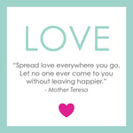 Lola Puffy Heart Description Card. Available at Be Charmed