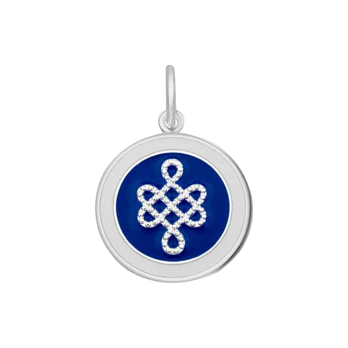 Royal Blue Lola Mother & Daughter pendant symbolizing love and connection between mother and daughter, meaningful jewelry gift, Available at Be Charmed