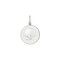A sterling silver Lola pendant with an alpine white  enamel inlay in the shape of a seashell. Available at Be Charmed