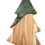 Lynn & Liana Christmas Tree Charcuterie Board – Jade edition, festive serving board, available at Be Charmed