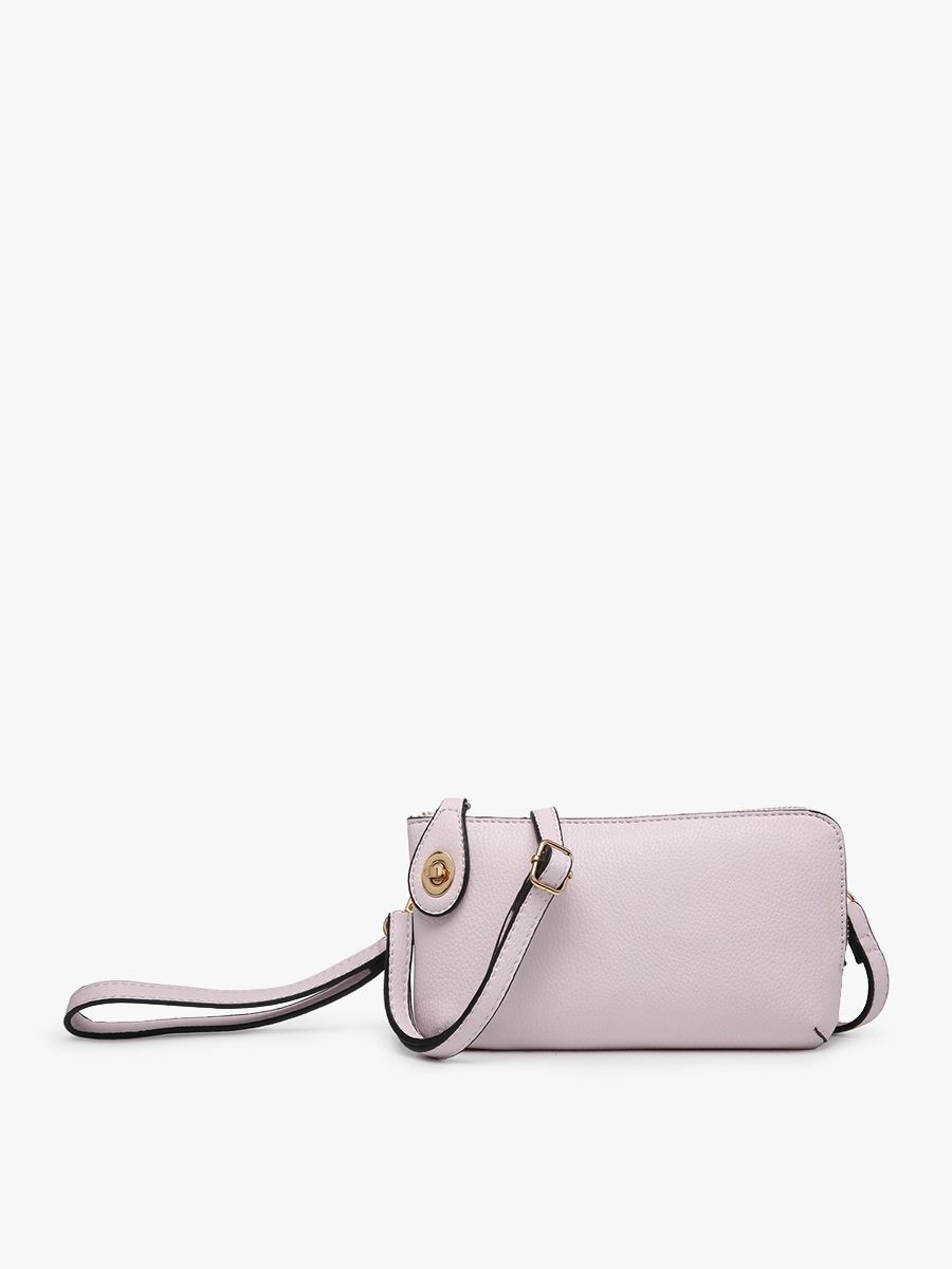 Jen & Co Cool Pink Kendall Crossbody Wristlet