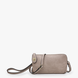 Jen & Co Warm Grey Kendall Crossbody Wristlet