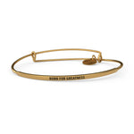 &LIVY Gold POSY Bangle Born for Greatness Bracelet