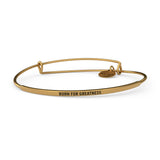 &LIVY Gold POSY Bangle Born for Greatness Bracelet