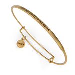 &LIVY Gold POSY Bangle Your Smile Lights Up the World Bracelet