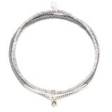 Scout Curated Wears Chromacolor Miyuki Bracelet Trio Frost/Silver