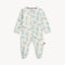 Magnetic Me Footie in Pudgemuffin – ultra-soft baby footie made from eco-friendly modal, features adorable all-over chubby animal print and magnetic closures for easy changes, available at Be Charmed.