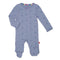 Magnetic Me waffle fabric footie in Soft Slate, available at Be Charmed.