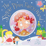 Children's book cover featuring a snow globe with a fairy and Christmas trees on a blue background. Availabl at Be Charmed