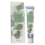 Mangiacotti eucalyptus hand repair cream and packaging on a white background. Available at Be Charmed