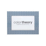 Mariposa 4x6 Frame Double Sided Fretwork Denim Blue – elegant photo frame with modern design, perfect for keepsakes. Available at Be Charmed