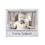 Mariposa Beaded 4x6 Frame – Party Animal handcrafted aluminum photo frame with beaded border. Available at Be Charmed.