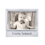 Mariposa Beaded 4x6 Frame – Party Animal handcrafted aluminum photo frame with beaded border. Available at Be Charmed.