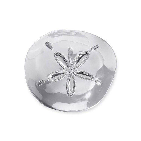 Mariposa Canape Plate – Sand Dollar, elegant handcrafted plate for serving appetizers or small bites. Available at Be Charmed.
