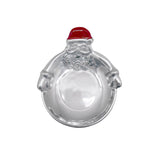Mariposa Candy Dish Hugging Santa – cheerful holiday serveware for candy, nuts, or décor. Perfect Christmas gift. Available at Be Charmed
