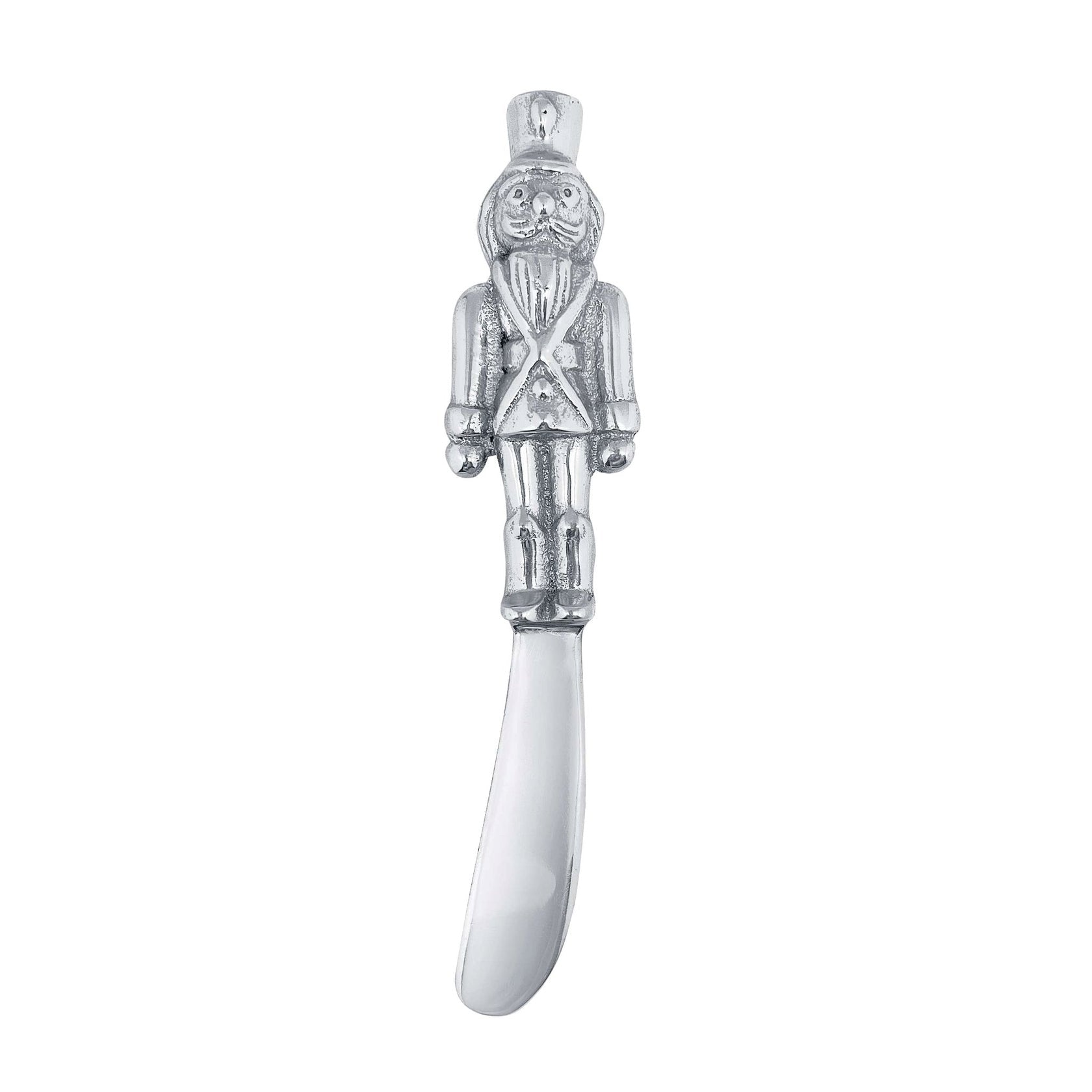 Mariposa Cheese Knife – Nutcracker, festive handcrafted knife perfect for holiday cheese serving. Available at Be Charmed.