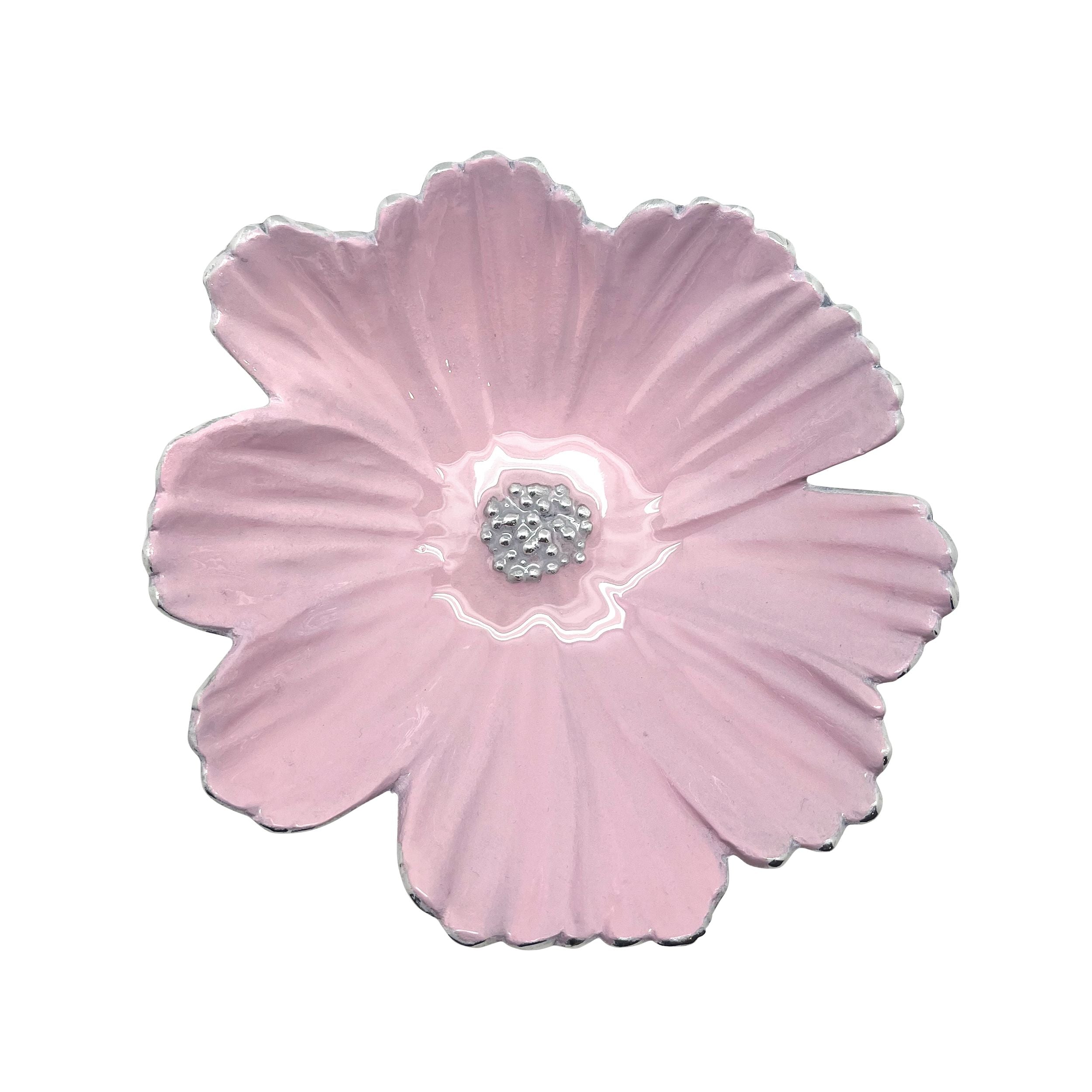 Mariposa Sauce Dish – Cosmos Pink, handcrafted elegant dish for sauces, dips, or small servings. Available at Be Charmed.
