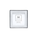 Mariposa Signature 4x4 Frame – White, elegant handcrafted photo frame for displaying photos or small artwork. Available at Be Charmed.