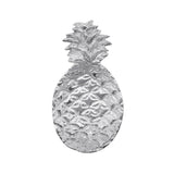 Clear glass pineapple-shaped sauce dish on a white background. Available at Be Charmed