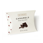McCrea’s Candies Deep Chocolate Caramel 1.4 oz pillow box gourmet candy – Available at Be Charmed