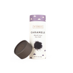 A 5.5oz tube of McCrea's Caramels with Black Lava Sea Salt, individually wrapped. Available at Be Charmed