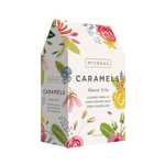 Mccrea's Caramels packaging with floral design on a white background. Available at Be Charmed