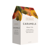 McCrea’s Candies Gable Box Autumnal Flavor Trio. Gourmet caramel gift box inspired by warm fall flavors. Available at Be Charmed.