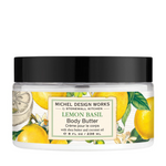 Michel Design Works Lemon Basil body butter, available at Be Charmed.
