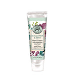 Hand cream tube with eucalyptus and mint scent on a white background. Available at Be Charmed