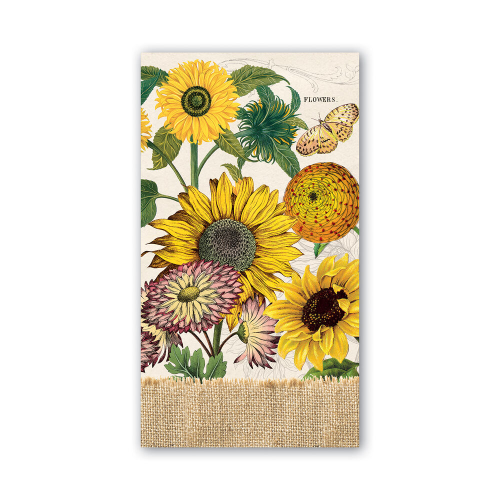 Michel Design Works Sunflower hostess napkin, available at Be Charmed.