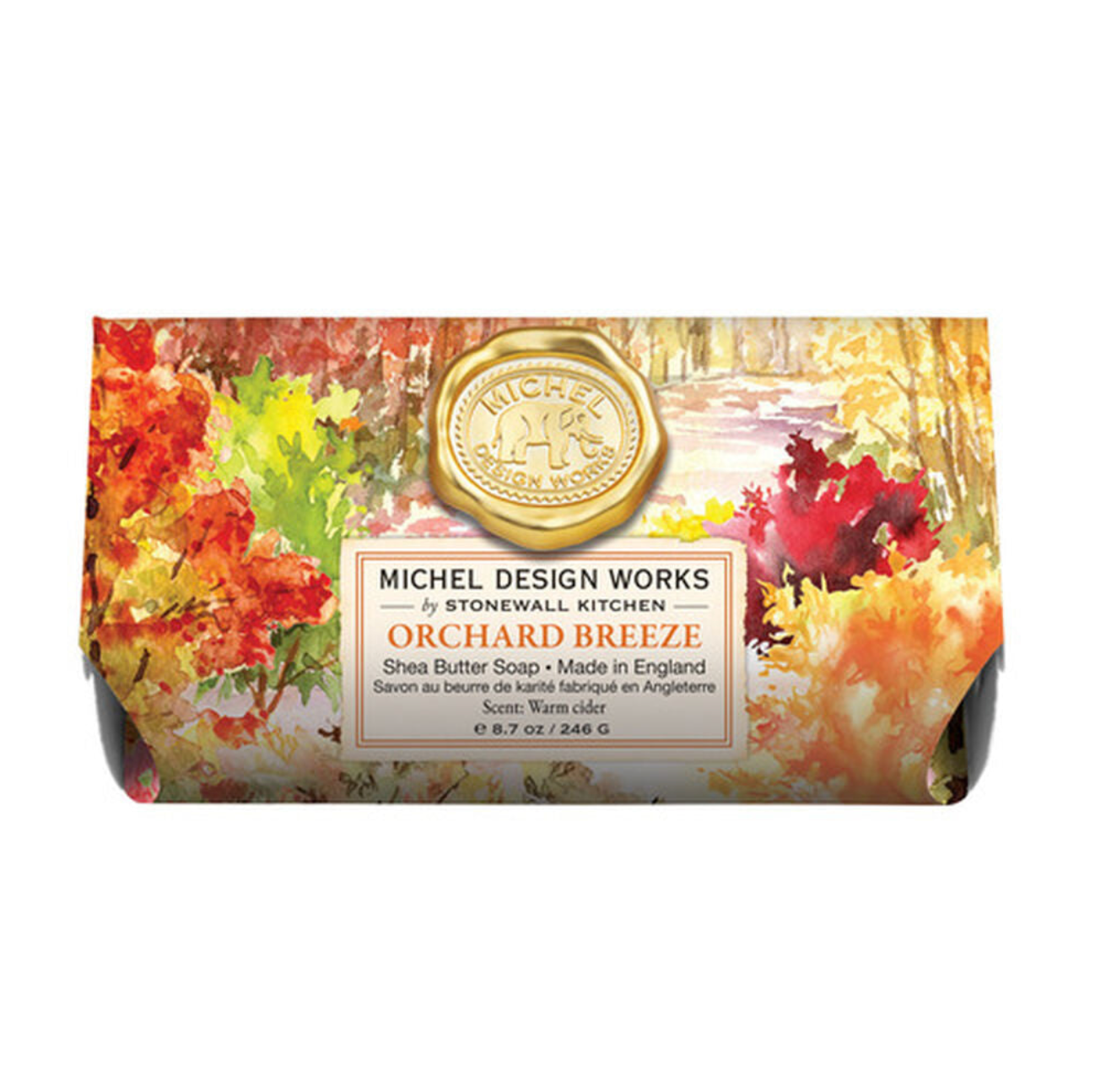 Michel Design Works Orchard Breeze large bar soap, available at Be Charmed.