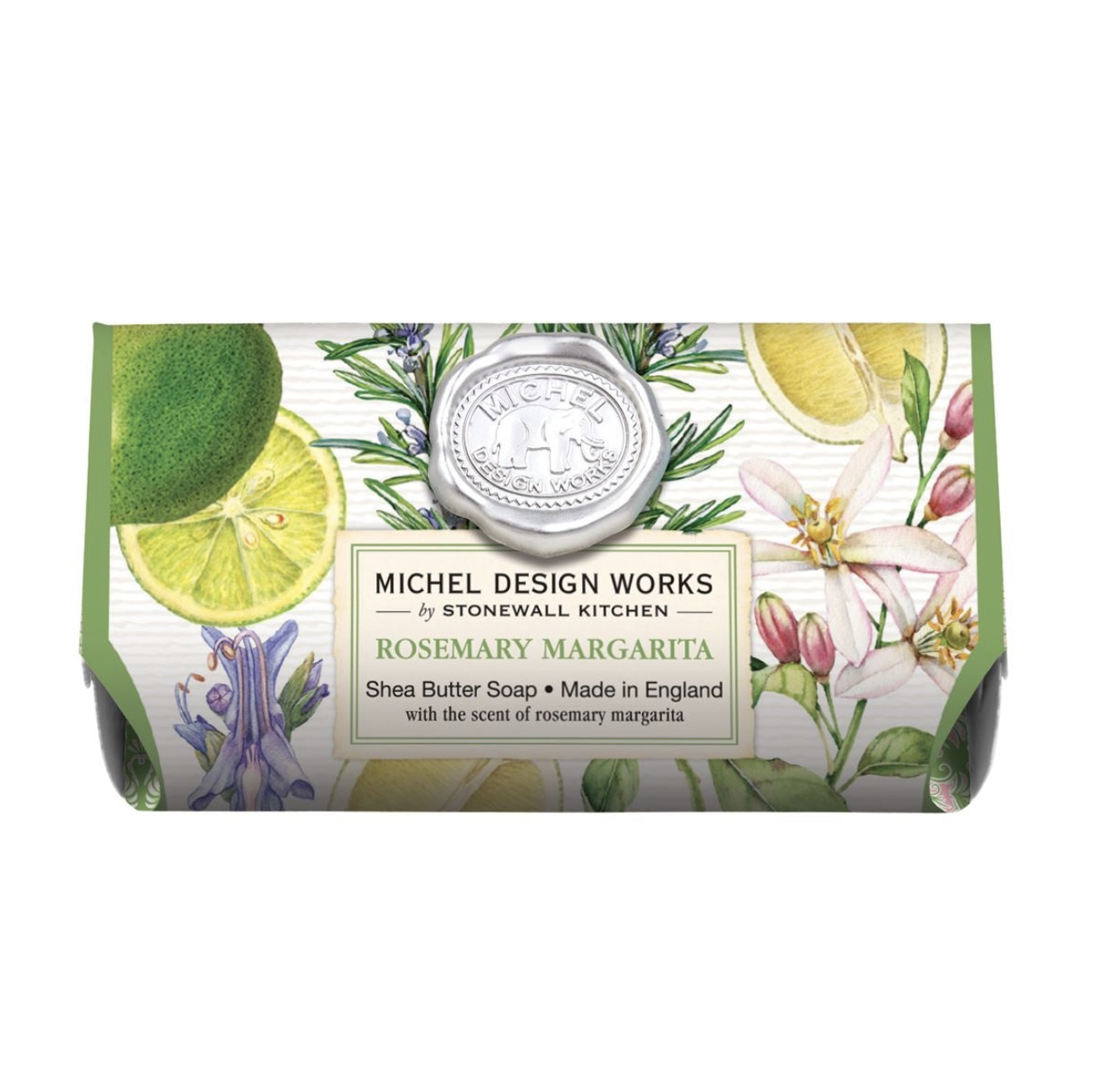 Michel Design Works Rosemary Margarita large bar soap, available at Be Charmed.