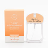Bare Seductive Saffron body mist and packaging on a white background. Available at Be Charmed