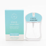 Moisturizing body mist with packaging labeled 'Free Ocean Mist' on a white background. Available at Be Charmed