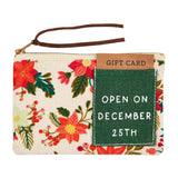 Mud Pie - Christmas Gift Pouch - Poinsettia
