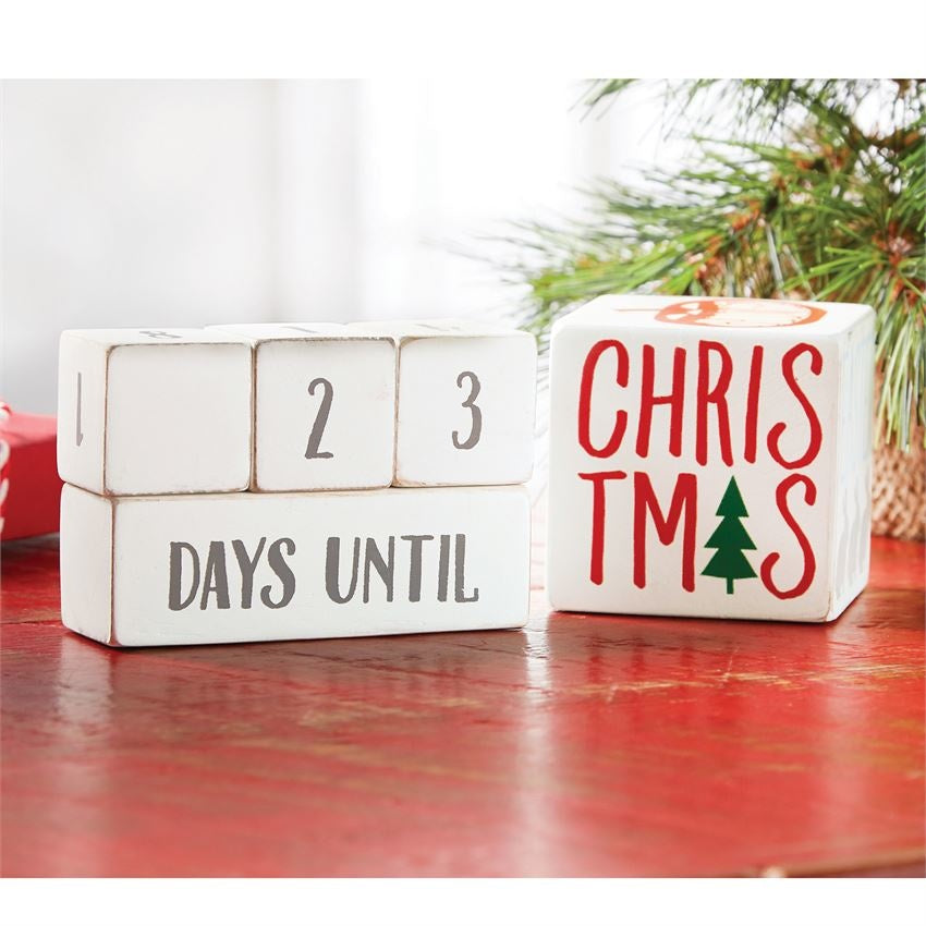 Mud Pie - Holiday Countdown Block Set