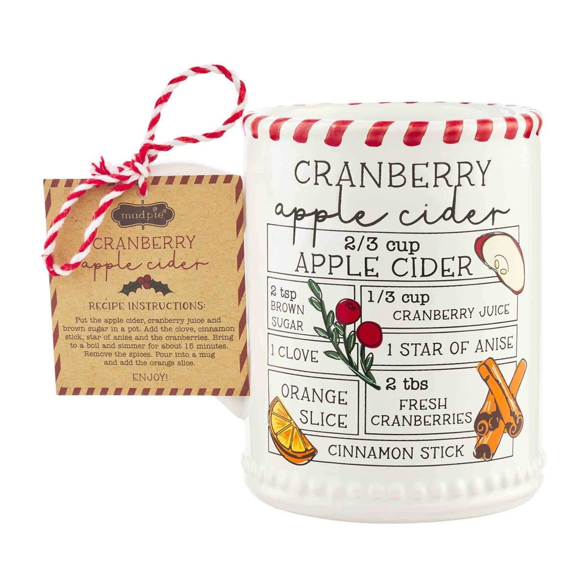 Mud Pie - Recipe Mug - Holiday Cider