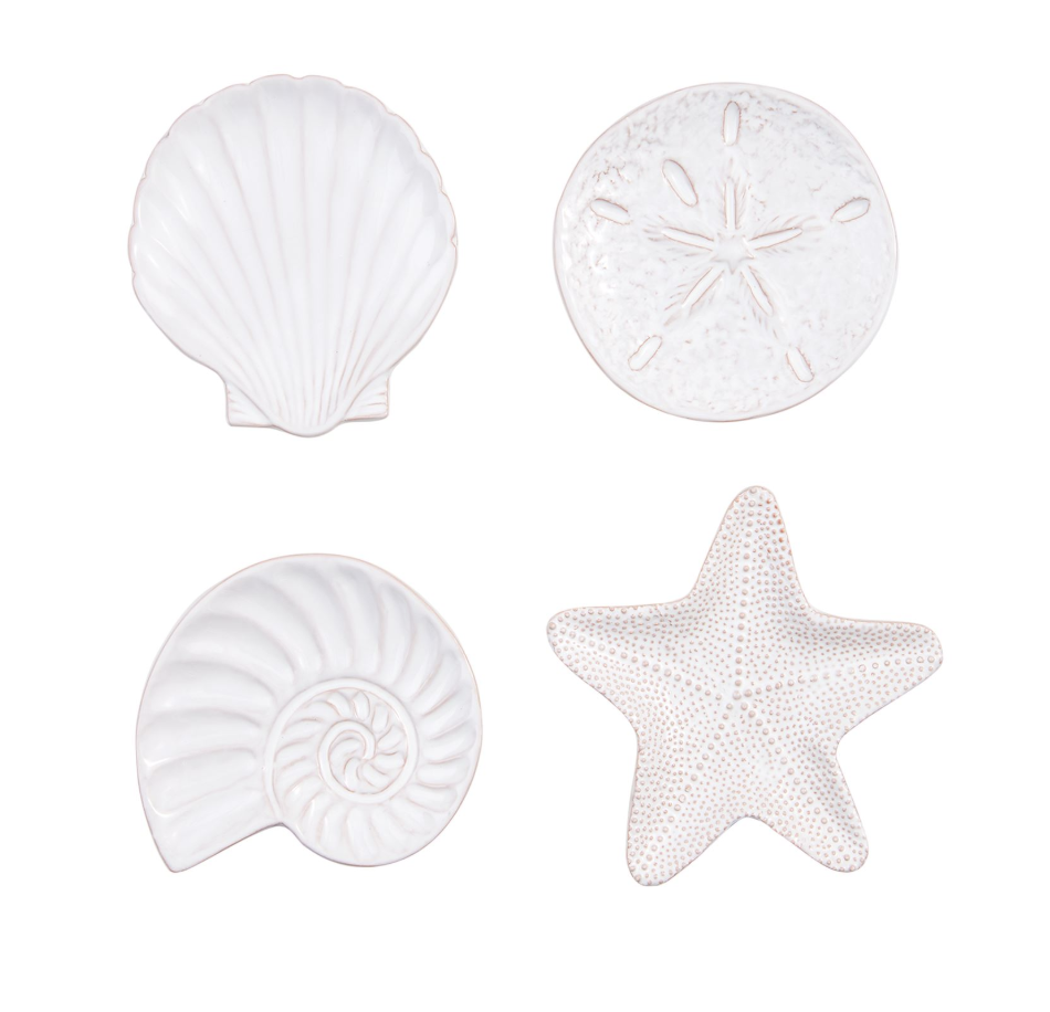 Mud Pie Shell Tidbit Plate