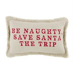 Mud Pie - Small Xmas Pillow - Naughty Small