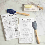 Mud Pie - Spatula Towel Set - Gray Measure